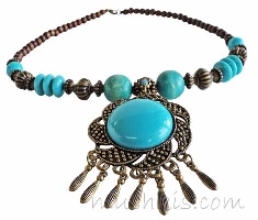 Indian ethnic necklace - click here for large view
